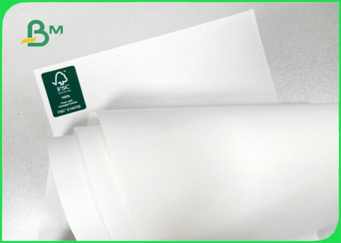 OBA free 80gsm 120gsm Degradable FDA white kraft paper for paper bags