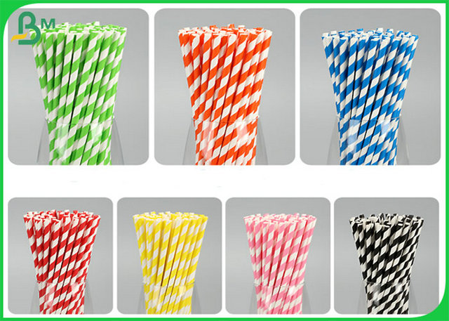 60g 120g  Slitted Straw Paper For Degradable Eco Paper Straws