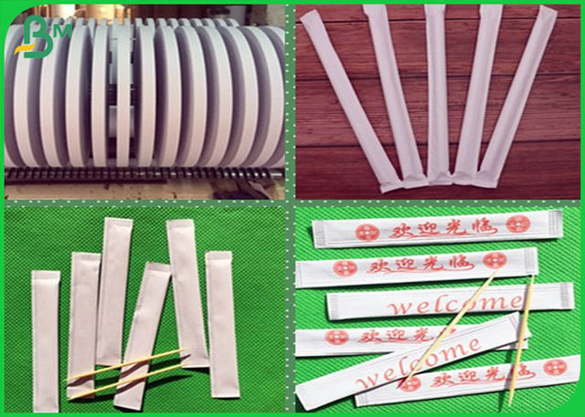 Foodgrade 28mm 29mm straw wrapping paper roll for toothpick or paper straw
