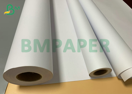 کاغذ مهندسی 20 لیتری 24 اینچ 36 اینچ x 300 فوت 500 فوت رول باند سفید بدون پوشش