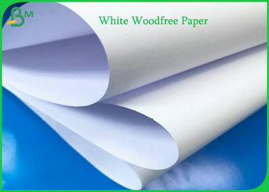 55 گرم 60 گرم 70 گرم 80 گرم سفید کاغذ Woodfree رول 100٪ چوب خرد شده چوب خرد شده برای کتاب ورزشی