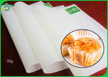 کاغذ کادو سفید 38GSM سفید با درجه درجه مواد غذایی گواهی شده برای پخت