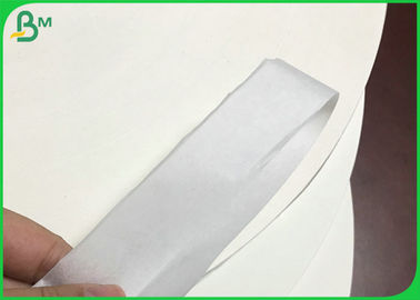 رول مواد غذایی 32 میلی متر 44 میلی متر عرض 28 گرم متر کاغذ کرافت سفید برای کاغذ بسته بندی کاه