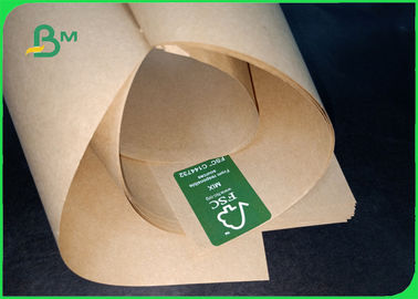 مواد غذایی درجه 40 40 60 60 70 80gsm مقاومت در برابر اشکی کاغذ قهوه ای Kraft برای بسته بندی مواد غذایی