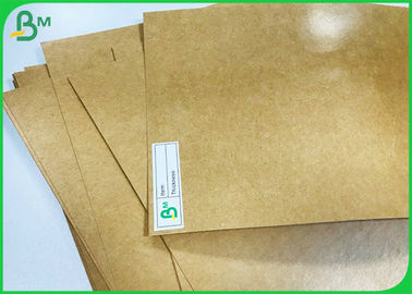 ورق های کاغذ بسته بندی شده با کارتن کرافت با روکش خاکی 15g + 200g 100 * 100cm