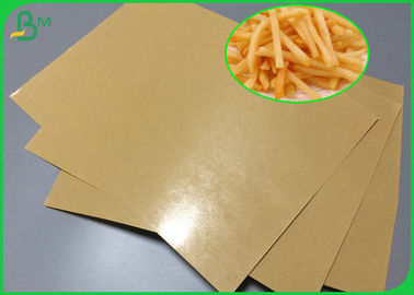 کاغذ روکش شده با KDA 140g PE با روکش Kraft با روکش جانبی برای بسته بندی فست فود