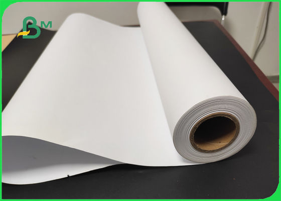 رول کاغذ جوهر افشان و CAD سفید و سفید CAD 20LB 24 اینچ