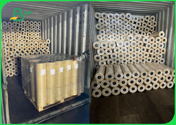 رول کاغذ کرافت 120 گرمی ویرجین قهوه ای برای کیسه های بسته بندی آجیل