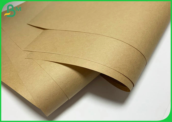 100% خمیر چوب کاغذ کرافت قهوه ای 70 گرم در متر 80 گرم برای کیسه بسته بندی اسنک