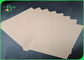 کاغذ کرافت غیر قابل پوشش کاغذ قابل بازیافت، 60 GSM - 200 رول کاغذ کرافت قهوه ای
