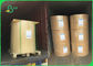 کاغذ صنایع دستی بادوام FDA 80gsm 90gsm سفید دوام برای کیسه های بسته بندی آرد سفارشی