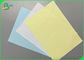 رول کاغذ کپی بدون کربن پیوسته و آبی 48 گرم صورتی سفید برای بیل چاپ