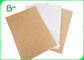 کاغذ کرافت قابل کمپوست 200 گرمی 250 گرمی برای سینی غذا 790 میلی متری 890 میلی متری با روکش علامت دار