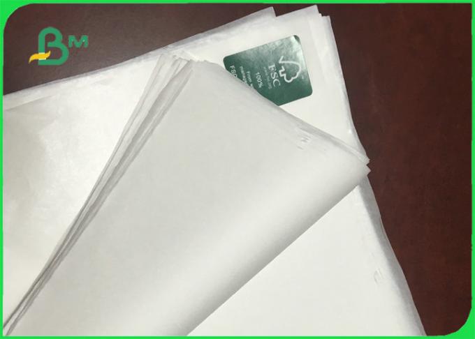 FDA  Eco-friendly Uncoated White Sack Kraft Paper For Bags 30gsm 35gsm 42gsm