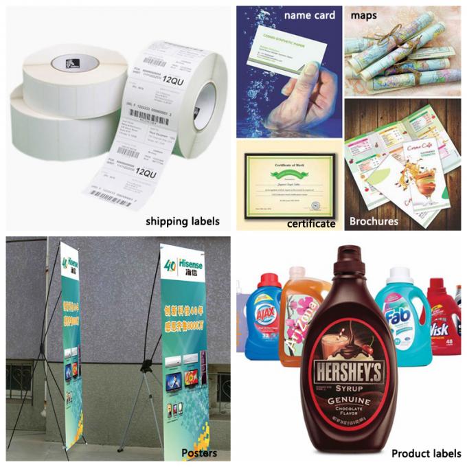  180um Printable Coated Synthetic Paper Water Resistant Inkjet printing 