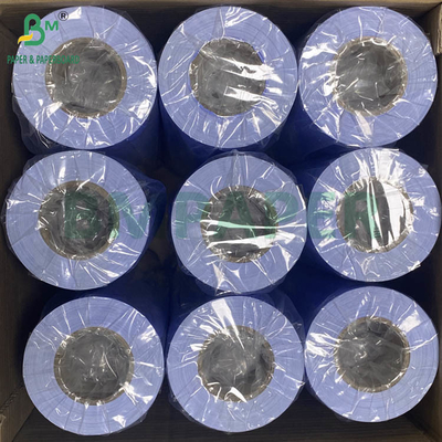 80 گرام کاغذ دیجیتال آبی بنفش نقشه کش یک طرفه سفید 610 میلی متری X 50 میلی متری هسته 2 اینچی