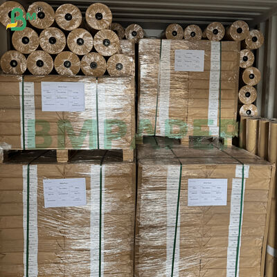 پاکت درجه قهوه ای ساده رول های کاغذ کرافت 75 سانتی متر عرض رول