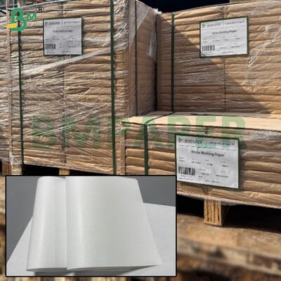 کاغذ کرافت سفید شده MG با گرماژ 35 گرمی و 38 گرمی، براق یک طرفه، در ابعاد 30 سانتی‌متر در 60 سانتی‌متر