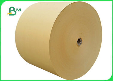 رول جامبو کاغذ کرافت طبیعی قهوه ای طبیعی 100GSM برای ساخت کیف