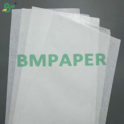 چاپی عالی و سفتی با کیفیت بالا یک طرفه درخشان 30gsm 40gsm کاغذ کرافت سفید برای کیسه ها