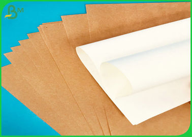کاغذ کرافت سفید بدون روکش 40G 50G Virgin کاغذ کرافت / رول جامبو کاغذ کاردستی قهوه ای