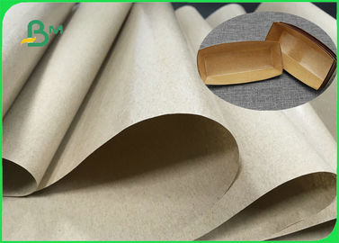 کاغذ FDA FSC Natural PE روکش شده با کاغذ قهوه ای Kraft برای جعبه بشقاب بسته بندی مواد غذایی خیابان