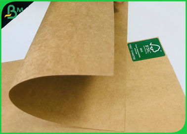 رول کاغذی حاوی مواد غذایی 250gsm 300gsm 250gsm 300gsm تخته کاغذ قهوه ای Kraft مجوز FDA