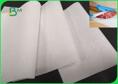 40gsm 50gsm فریزر رول کاغذ سفید برای بسته بندی گوشت درجه 24 &amp;#39;&amp;#39; x 1000 &amp;#39;