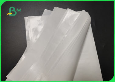 100 میکرون 120gsm 135gsm کاغذ سفید Kraft سفید برای بسته بندی مواد غذایی Greaseproof