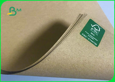 رول کاغذ کرافت قهوه ای 100GSM 120GSM بازیافت شده برای کیسه های مواد غذایی