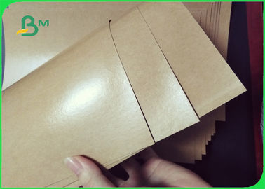 بسته بندی فست فود 270 GSM Kraft Paper PE رول کاغذ قهوه ای پوشش داده شده