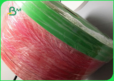 كاغذ كرافت كرافت 60 گرامي جامد قرمز / سبز موادغذايي كرافت براي ميكروشايك قابل تجزيه پذيري 15MM