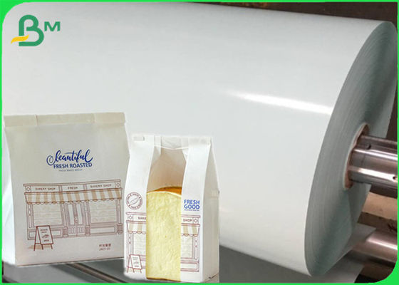 روغنی روغنی 40gsm 50gsm PE روکش کاغذ کرافت برای کیسه بسته بندی نان