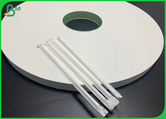کاغذ کرافت سفید 53 میلی متری 28 گرمی برای بسته بندی نی پلاستیکی