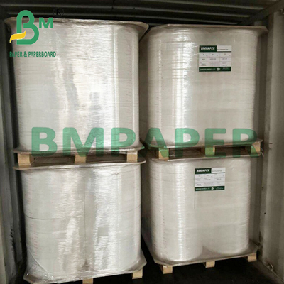 25mm x 1000m مواد غذایی درجه بسته بندی تنباکو کاغذ سفید با رول جمبو 28g