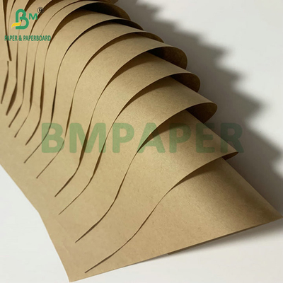 کاغذ کرافت قهوه ای بدون پوشش 70gsm75gsm برای کیسه بسته بندی سیمان لایه بیرونی قابل چاپ