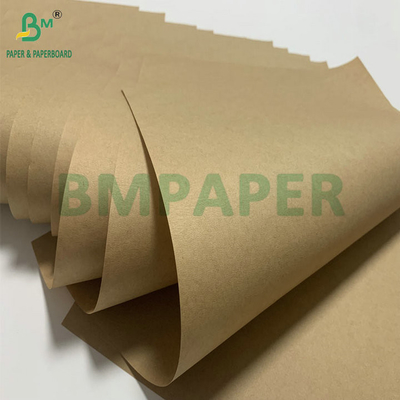کاغذ کرافت قهوه ای بدون پوشش 70gsm75gsm برای کیسه بسته بندی سیمان لایه بیرونی قابل چاپ