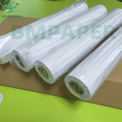 کاغذ تراکتور جوهر 30 X 150 CAD رول کاغذ 80gsm برای جوهر فرمت گسترده