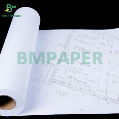 80GSM طومار کاغذی برای نقشه های معماری 841mm x 50m 2' هسته