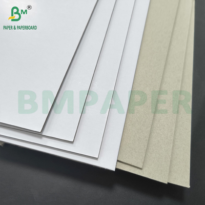 سفتی خشکی پوشانده باکس 1mm 1.2mm تک طرفه کارتونی سفید