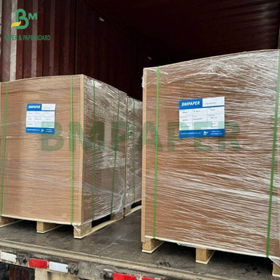 پوشش PE یک طرفه قهوه ای کارتن کارتبرگ صفحات بزرگ برای جعبه های ناهار 400gm + 15g