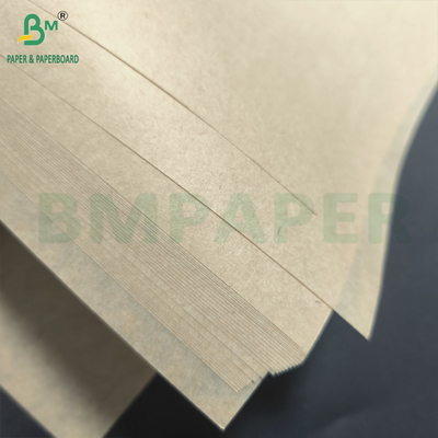30 - 60GSM کاغذ کرافت خالص MG نیمه شسته شده و غیر سفید شده برای بسته بندی