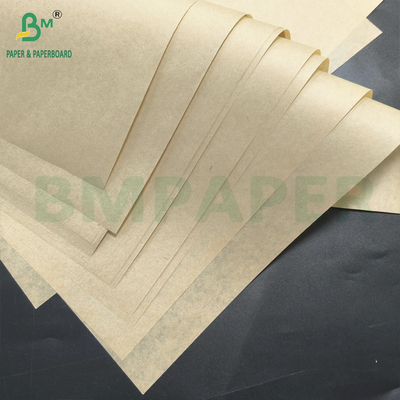 30 - 60GSM کاغذ کرافت خالص MG نیمه شسته شده و غیر سفید شده برای بسته بندی