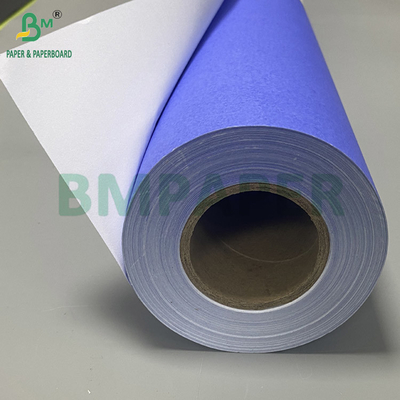 80 گرام کاغذ دیجیتال آبی بنفش نقشه کش یک طرفه سفید 610 میلی متری X 50 میلی متری هسته 2 اینچی