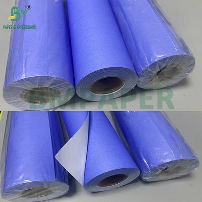 80 گرام کاغذ دیجیتال آبی بنفش نقشه کش یک طرفه سفید 610 میلی متری X 50 میلی متری هسته 2 اینچی