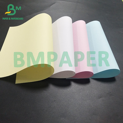 60GSM 75GSM رنگارنگ بدون کربن NCR ATM رسید کاغذ رول CB CFB CF