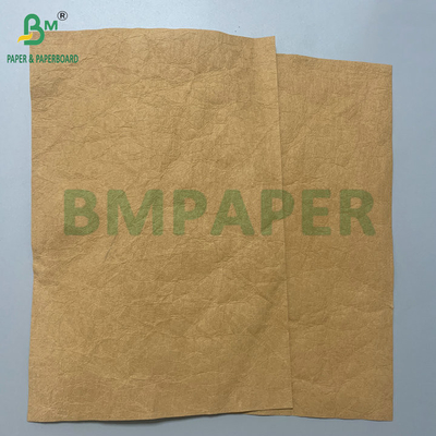 فایبر مبتنی بر 0.35mm 0.55mm Kraft Wshable Paper Texture نرم کننده ریزش ها