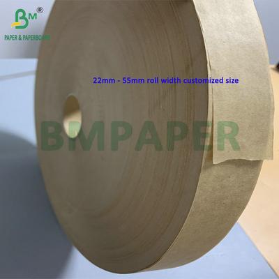 برش کاغذ کوچک 30mm 32mm 24gsm 28gsm قهوه ای Kraft برای بسته بندی کاه