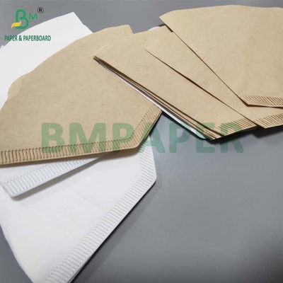 ورق فیلتر قهوه سفید قهوه ای طبیعی 50gm برای دستگاه قهوه قطره ای