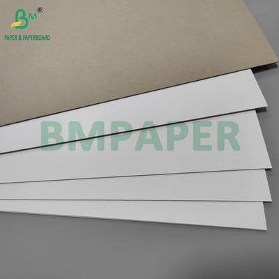 1.5MM 2MM White Face Rigid Grey Board برای بسته بندی الکترونیک سفتی بالا